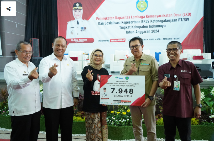 Pemkab Indramayu Proteksi 7.948 Ketua RT RW dengan BPJS Ketenagakerjaan