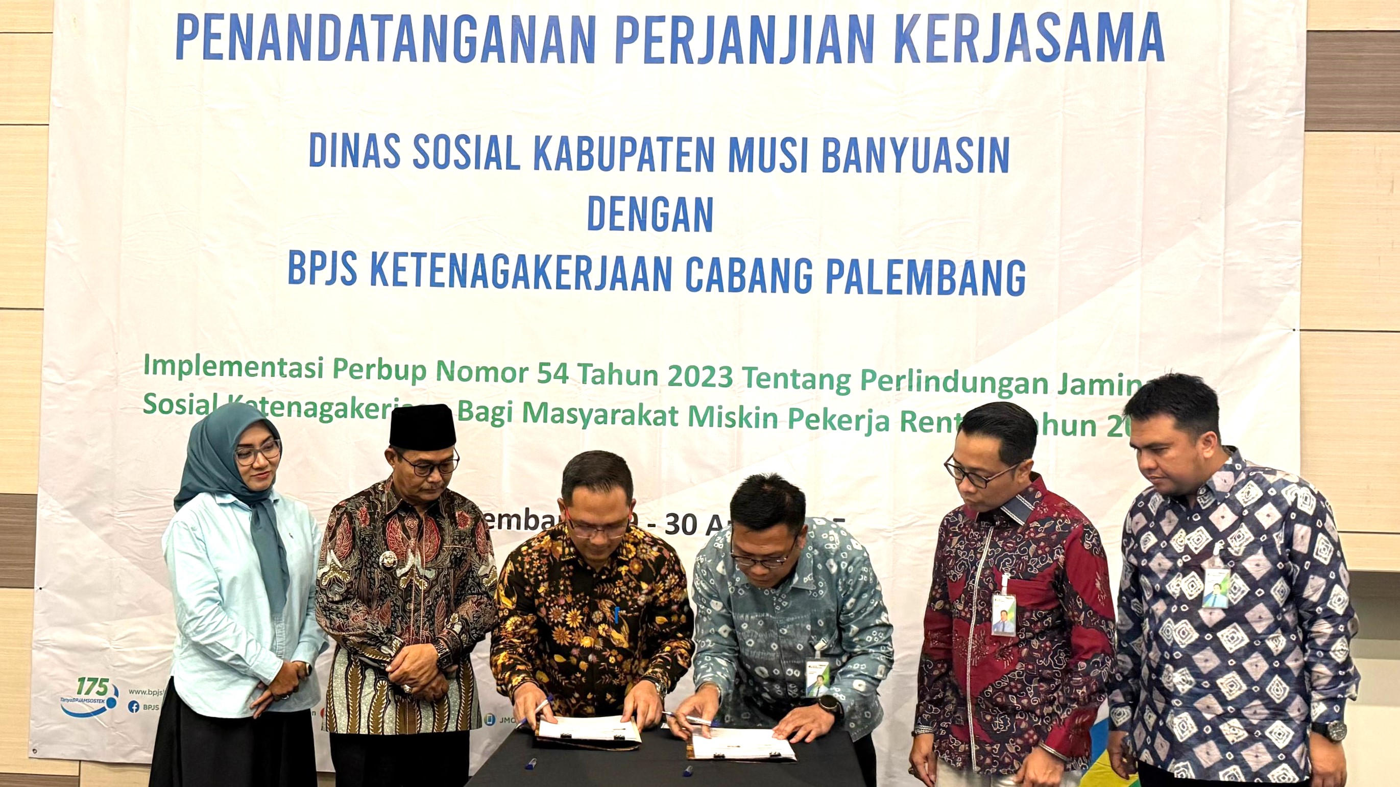 45 Ribu Pekerja Rentan di Muba Terlindungi Jaminan Sosial Ketenagakerjaan