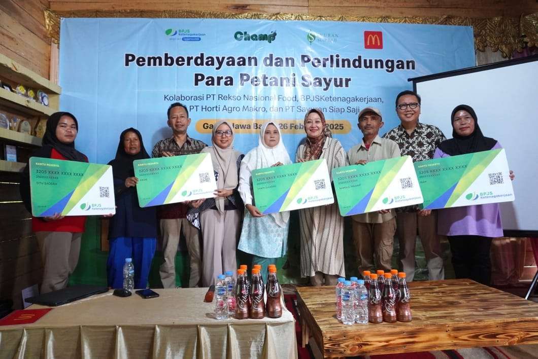 Puluhan Mitra Petani Lokal di Jabar, Mendapat BPJS Ketenagakerjaan