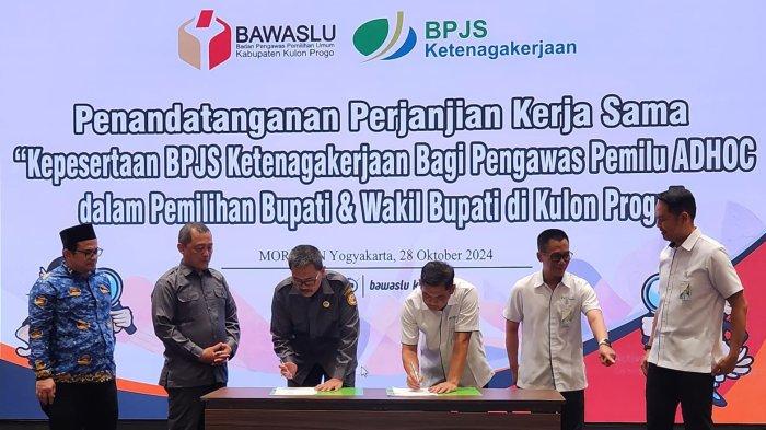 Bawaslu Kulon Progo Pastikan Seluruh Jajaran Pengawas Pilkada 2024 Terdaftar  BPJS Ketenagakerjaan