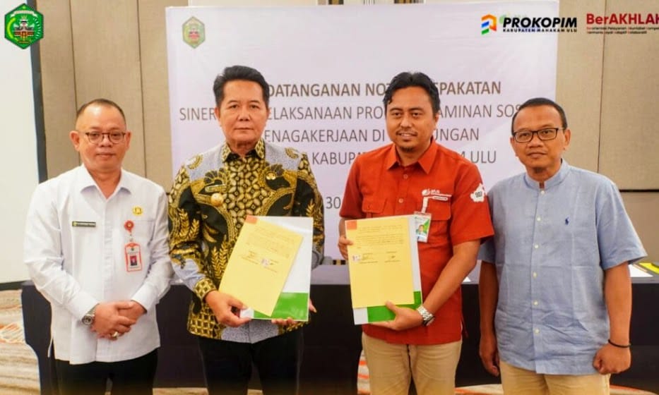 Pemkab Mahakam Ulu dan BPJS Teken Kesepakatan Percepatan Program Jaminan Sosial Ketenagakerjaan