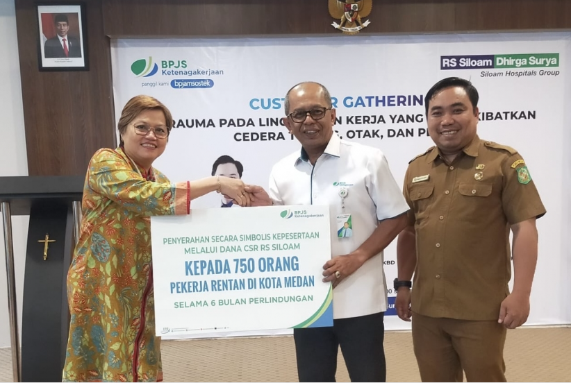 750 Pekerja Non Penerima Upah di Kota Medan Tercover Jaminan Sosial