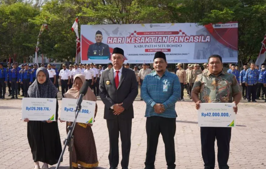 Bertepatan Upacara Hari Kesaktian Pancasila, BPJS Ketenagakerjaan Situbondo Salurkan Santunan Kepada 3 Ahli Waris