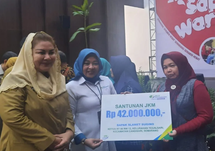 BPJS Ketenagakerjaan serahkan santunan kematian Rp42 juta