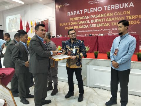KPU Asahan Berikan Penghargaan kepada BPJS Ketenagakerjaan Cabang Kisaran atas Perlindungan Petugas Adhoc