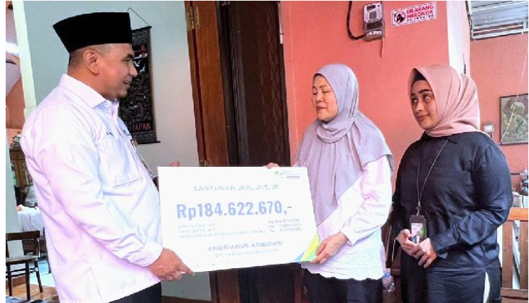 BPJS Ketenagakerjaan Serahkan Santunan Teknisi Tewas di Gedung Pemprov Jateng