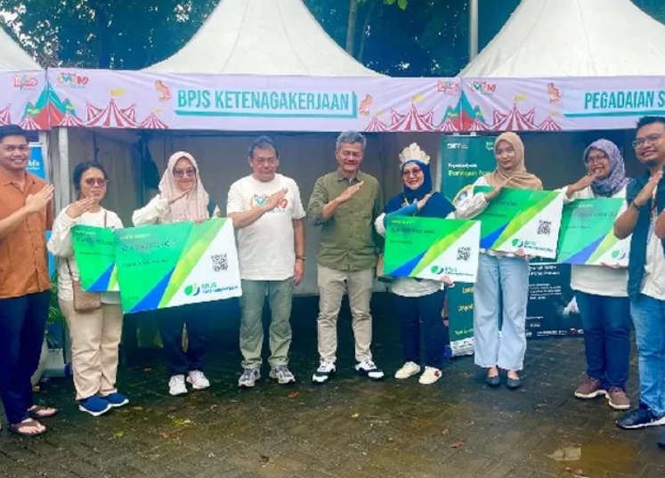 BPJS Ketenagakerjaan Lindungi Peserta Festival UMKM Naik Kelas di Kabupaten Purwakarta