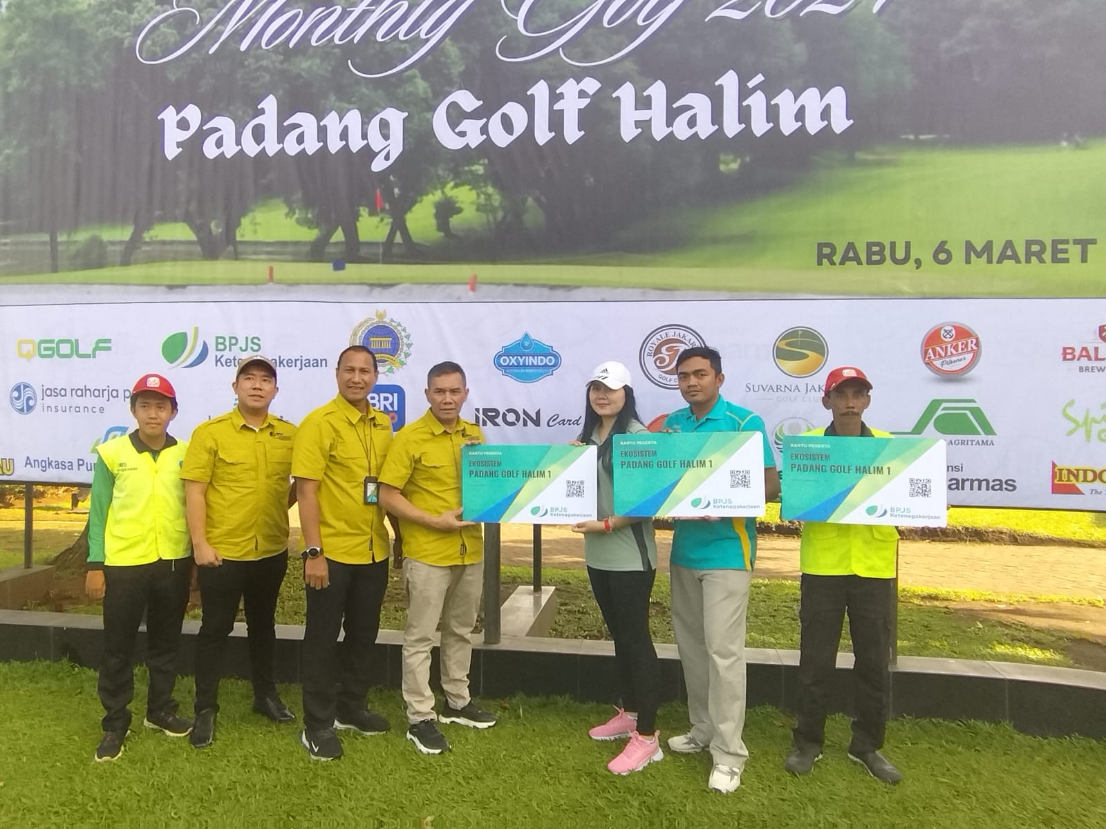 BP Jamsostek Daftarkan 300 Caddy Golf Halim Jadi Peserta