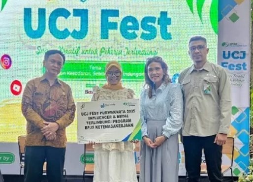 UCJ Fest 2025: BPJS Ketenagakerjaan Purwakarta Sosialisasikan Program Jaminan Sosial Bagi Awak Media dan Influencer
