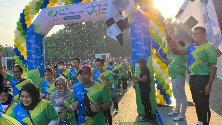 Gerakan Sejuta Langkah, Cara BPJAMSOSTEK Tingkatkan Produktivitas Pekerja