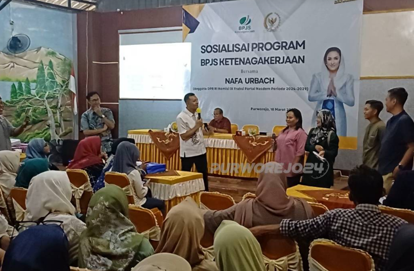 Pentingnya Perlindungan Sosial, Nafa Urbach Dorong Masyarakat Purworejo Jadi Peserta BPJS Ketenagakerjaan
