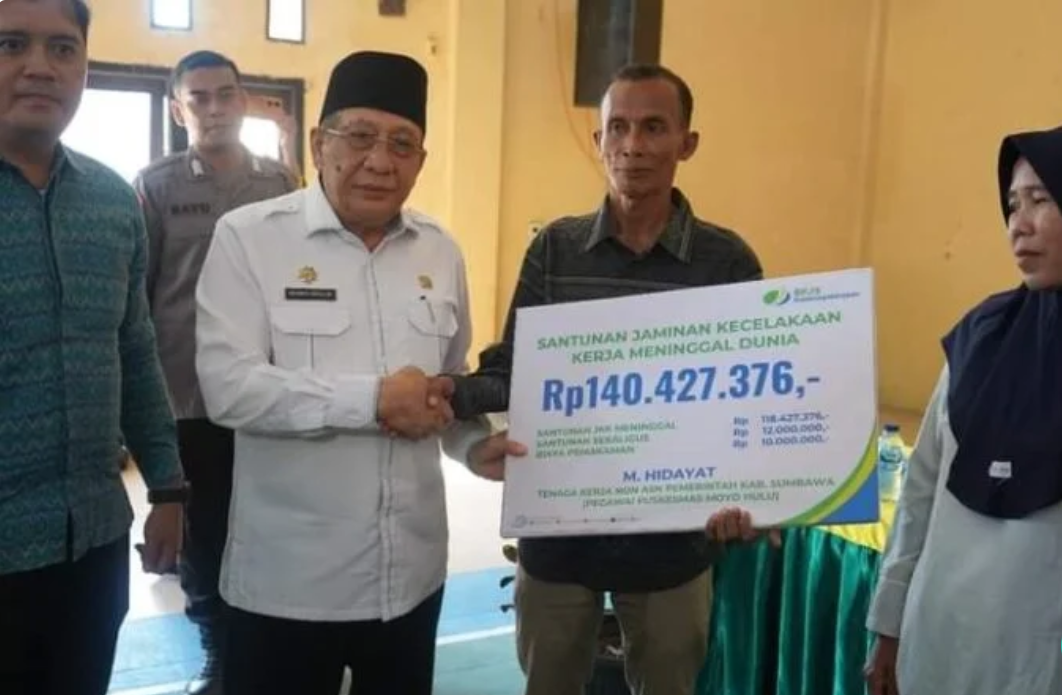 Pegawai Meninggal Dunia, Haji Mo Beri Santunan Jaminan Kecelakaan Kerja bagi Pegawai Non ASN