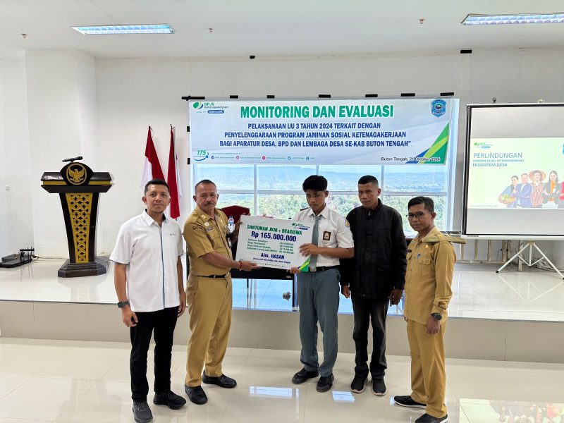 BPJS Ketenagakerjaan Baubau Pastikan Perangkat Desa Buton Tengah Terlindungi Jaminan Sosial
