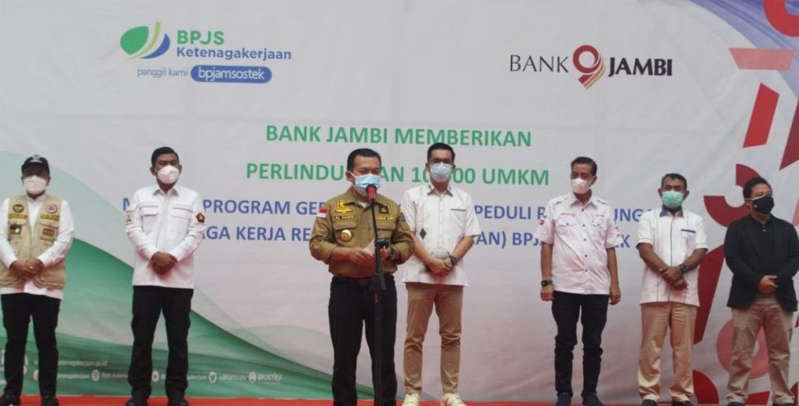 BPJS Ketenagakerjaan dan Pemprov Jambi Penuhi Gelar Vaksinasi untuk Pekerja Sektor UMKM