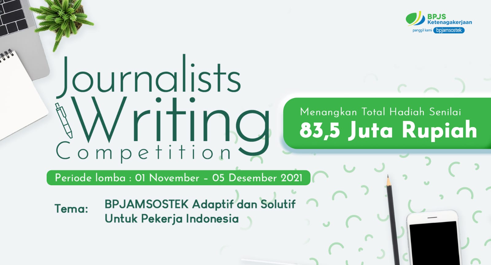 Sambut HUT ke-44, BPJamsostek Gelar Lomba Tulis Berhadiah Total Rp83,5 Juta