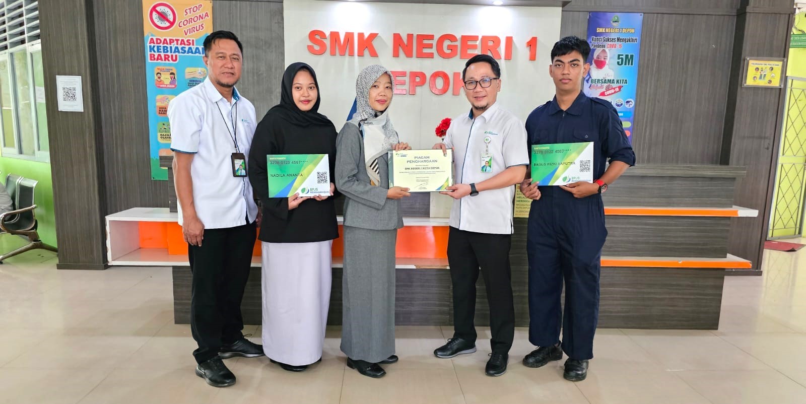 Siswa Magang SMKN 1 Depok Dilindungi BPJS Ketenagakerjaan