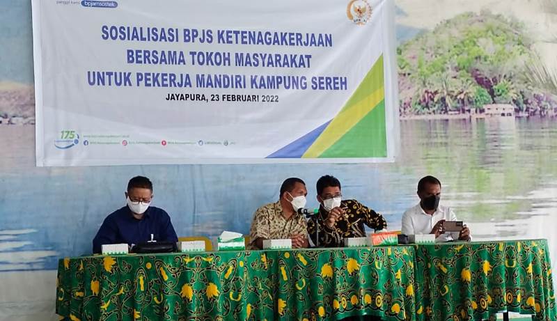 Sosialisasi program Jamsos BPU, BPJS Ketenagakerjaan Cabang Jayapura Gandeng Tomas