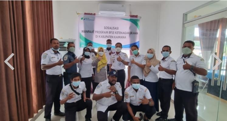 BPJS Ketenagakerjaan Fakfak Gelar Sosialisasi Manfaat Jaminan Sosial Di Dinas PUPR Kaimana