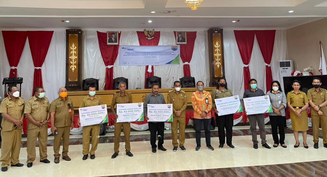 Penandatanganan BPJS Ketenagakerjaan Untuk Pegawai Non ASN dan Pekerja Rentan di Lingkup Pemkab SBB