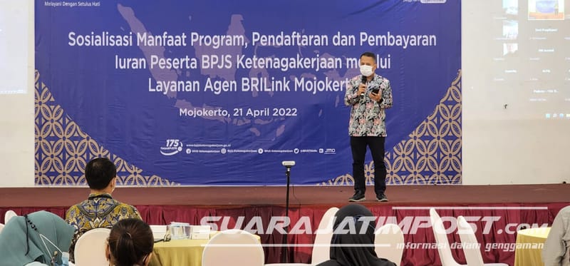 Terus Berinovasi, Kini Pembayaran BPJAMSOSTEK BIsa Dilayani di Ribuan Agen BRILink Mojokerto Raya