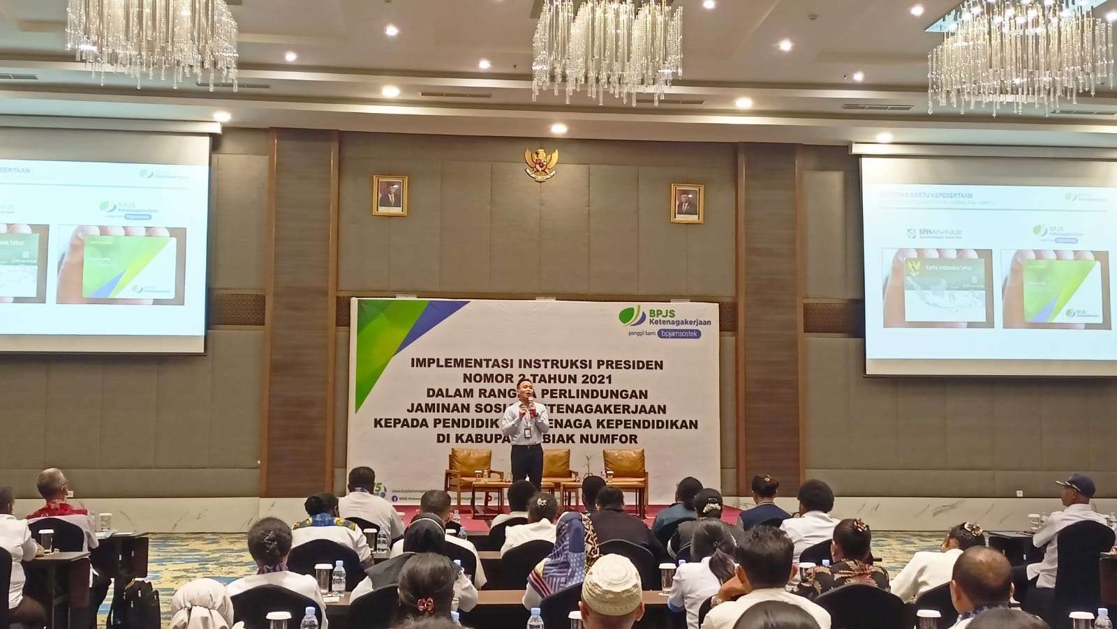 Sasar Guru Honorer, BPJS Ketenagakerjaan Biak Edukasi Jaminan Kecelakaan Kerja