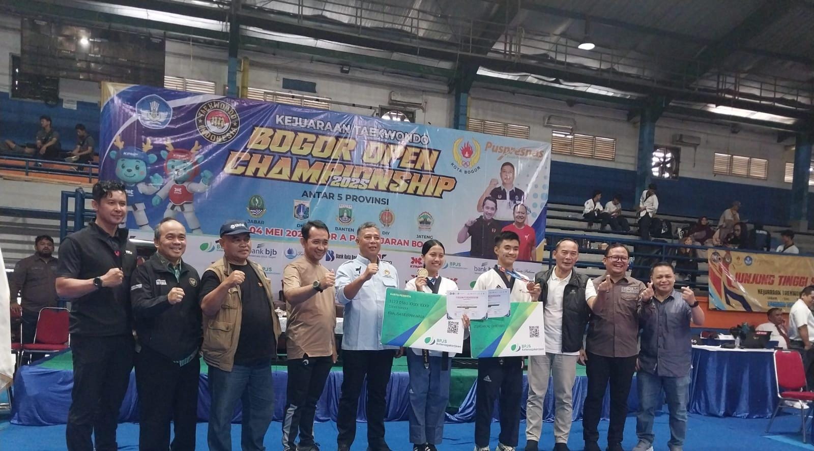 Seluruh Peserta Kejuaraan Taekwondo Bogor Open Championship Dilindungi Program BPJS Ketenagakerjaan