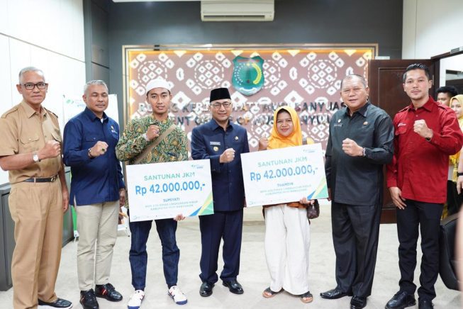 Anak Pasukan Oranye Di Muba Dapat Santunan Kematian Dari BPJS Ketenagakerjaan