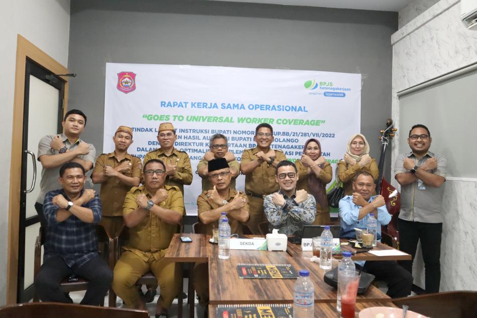 Pemkab Bone Bolango Upayakan Premi Kepesertaan BPJamsostek Non ASN Lewat APBD Tahun 2023
